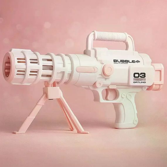 Базука с мыльными пузырями Bazooka Bubble Gun • Детская игрушка для запуска пузырей, улицы, праздников и активных игр | Зображення 5