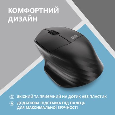 Мышка 2E MF280 Silent Wireless/Bluetooth Black (2E-MF280WBK) | Зображення 2