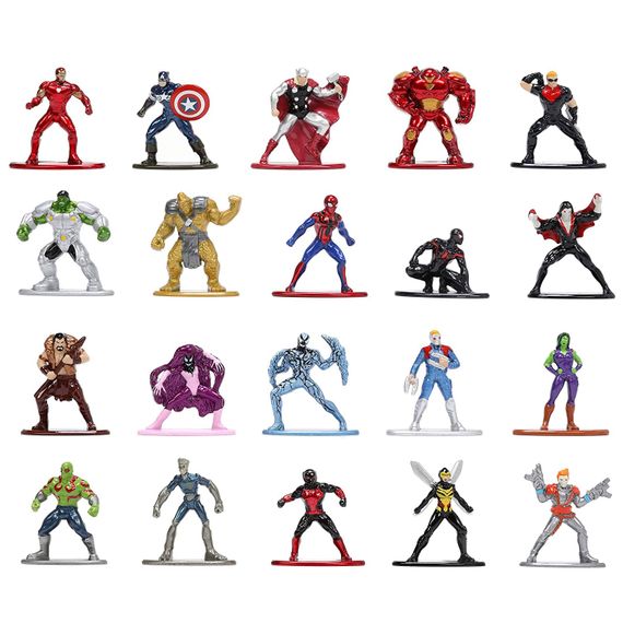 Набор мини фигурок Marvel-6 коллекционных металлических 20 шт | Зображення 1