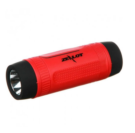 Колонка портативная SPS S1 5Вт с фонариком USB, AUX, FM, Bluetooth синяя/красная/черная(SPSS1) | Зображення 3