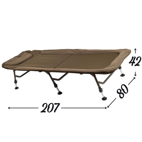 Раскладушка карповая Ranger Bed 80 Fleece RA 5525 для рыбалки | Зображення 6