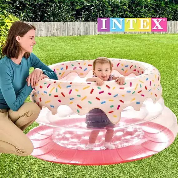 Детский надувной игровой центр Пончик 48476 Intex 127х61 см