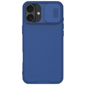 Карбонова накладка Nillkin CamShield Pro для Apple iPhone 16 (6.1") Blue