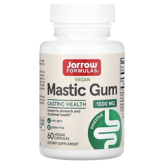 Смола мастикового дерева Jarrow Formulas Mastic Gum 500 mg 60 Veg Caps