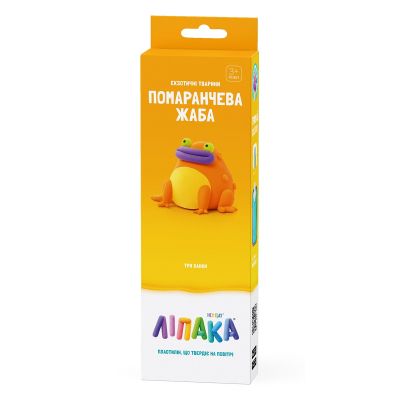 Набір для творчості Lipaka пластилину, Помаранчева жаба (30124-UA01)