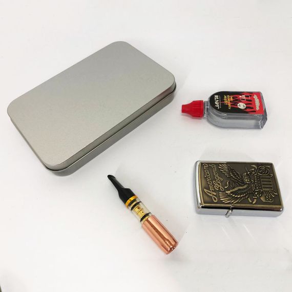 Ветрозащитная зажигалка N6, Зажигалка в подарочном футляре, Зажигалки подарки JX-173 для мужчин | Зображення 7