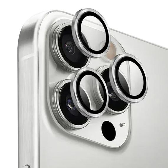 Захисне скло Metal Classic на камеру (у упак.) для Apple iPhone 17 Pro (6.3") / 17 Pro Max (6.9") Срібний / Silver | Зображення 5