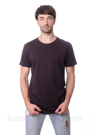 Мужская футболка коричневая, футболка классическая мужская OverSize, футболка летняя, стильная футболка XXL