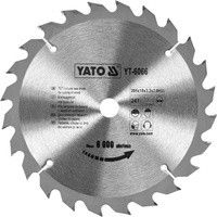 Диск пиляльний победітовий по дереву 205х18мм 24 зуби YATO YT-6066