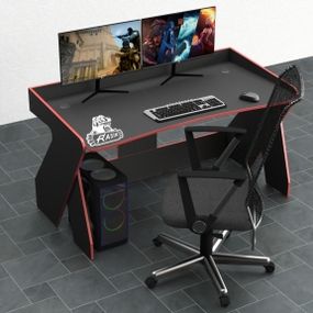 Стол компьютерный Comfy-Home Rasin RS-3 черныйкрасный