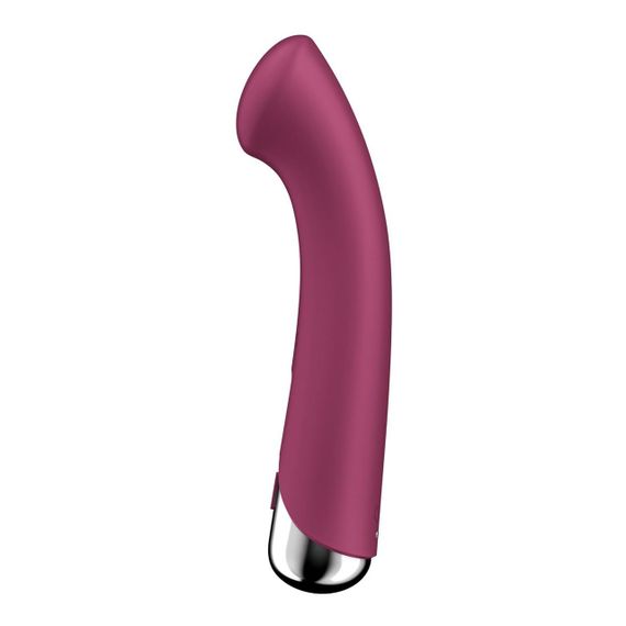 Вібратор з ротацією Satisfyer Spinning G-Spot 1 Red, плоский майданчик для стимуляції точки G sexstyle | Зображення 2