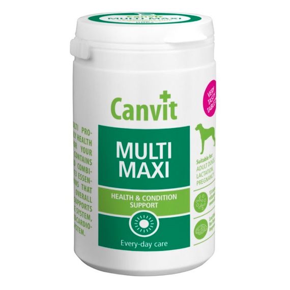 Вітаміни для зміцнення імунітету у великих собак Canvit Multi Maxi For Dogs, 230 гр