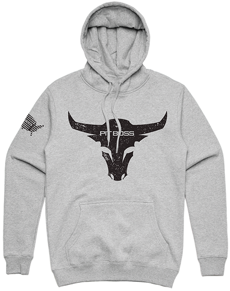 Худі Pit Boss Bull, Grey Heather - чоловіче M 40556 Код: 011636