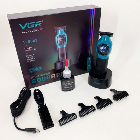 Тример для стрижки волосся VGR V-886T BLUE 8000RPM | Зображення 5