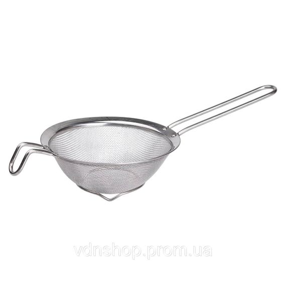 Дуршлаг-сито с ручкой 16 см мелкоячеистая сетка из нержавеющей стали HP-19-1-16CM | Зображення 3