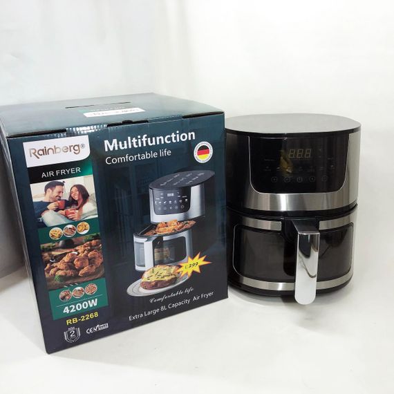 Фритюрница профессиональная Rainberg, Аэрогриль без жира, Домашняя фритюрница аэрогриль без масла XV-23