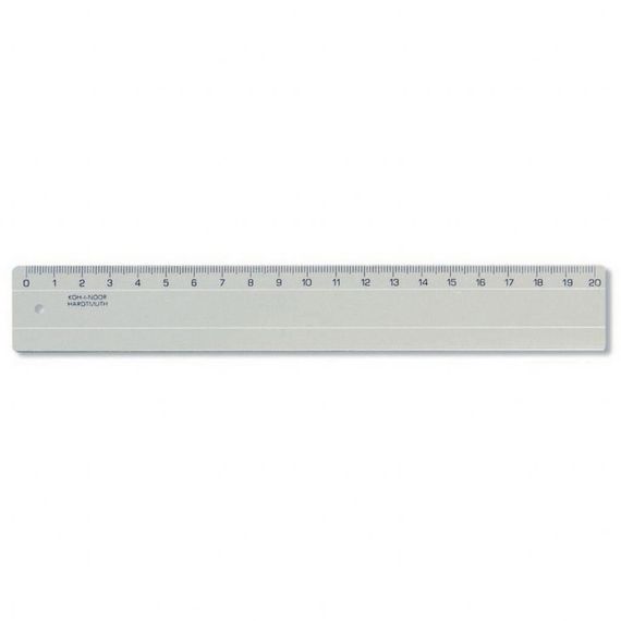 Линейка Koh-i-Noor rule 20cm transparent brown (742552) - Топ Продаж!