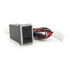 АЗУ врізне 130W-D01T03-С, PD+QC, Type-C: 100W, USB: 30W, LED підсвічування