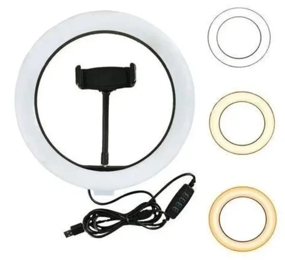 Кільцева LED-лампа LC-330 (1 кріп.тел.) (USB) (33см) | Зображення 5