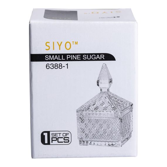 Цукерниця скляна з кришкою 8.5х8.5х15 см квадратна HP-YH-41 | Зображення 7