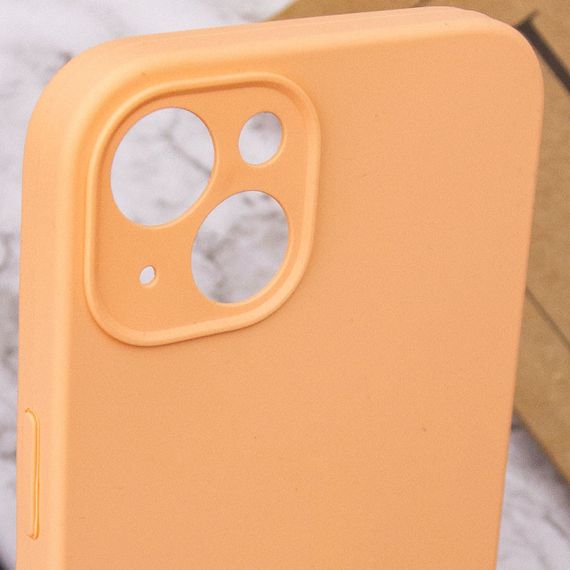 Чохол Silicone Case Full Camera Protective (AA) NO LOGO для Apple iPhone 15 (6.1") Помаранчевий / Cantaloupe | Зображення 6