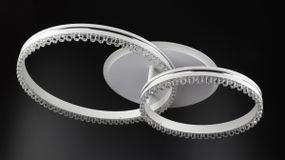 Люстра світлодіодна стельова LED світильник для квартири на стелю лед з пультом 26028 Білий 12х40х61 см.