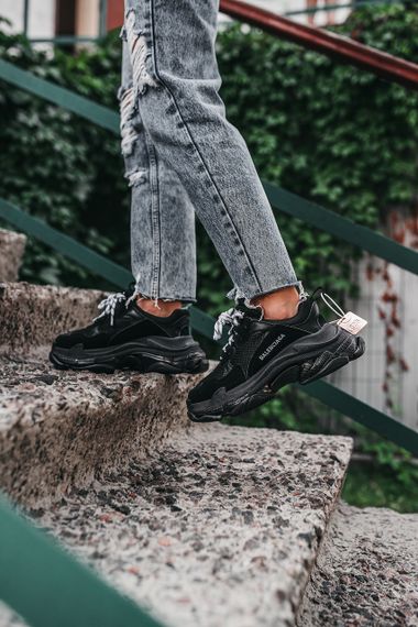 Кросівки Bale/nc/aga Triple S «Black весна / літо / осінь 0161 | Зображення 6