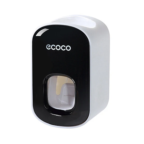 Диспенсер для зубної пасти SV ECOCO на стіну пластиковий, що клеиться, Чорний (sv3460) | Зображення 1