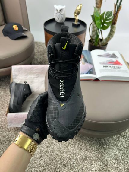 Зимові чоловічі кросівки ACG Mountain Fly Black Grey Yellow Fur , В'єтнам 43 27.5 | Зображення 3