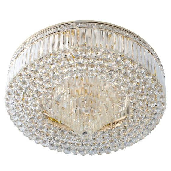 Люстра торт потолочная с подсветкой LED E14 40W Glass (BCL-600C/9)
