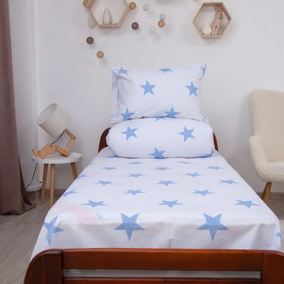 Постільна білизна підліткова ТЕП Soft dreams Зірки 2-04191-29907 150х215 см блакитний | Зображення 6
