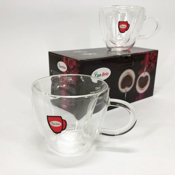 Стеклянная чашка с двойными стенками, Стеклянные чашки для напитков с двойными стенками WQ-91 | Зображення 5