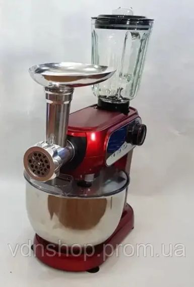 Кухонный комбайн 3 в 1 Rainberg RB-8080 Тестомес / Мясорубка / Блендер/ Планетарный миксер 4200В | Зображення 8