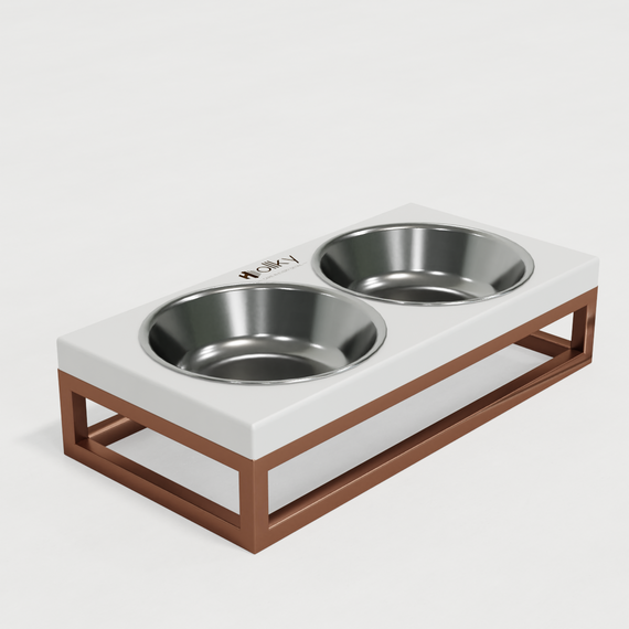 Миски на подставке для маленьких собак и котов Hollky Base XS (2 × 0,25 л) BXS-28145-GLWH | Зображення 6