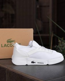 Кросівки літні Lacoste сітка колір: білий