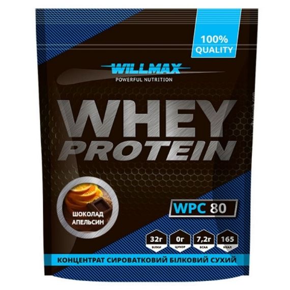 Протеїн Willmax Whey Protein 80 920 g /23 servings/ Chocolate Orange