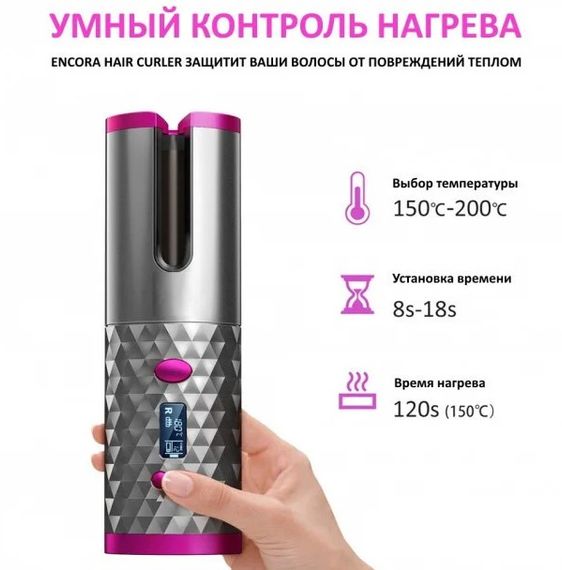Авто-бигуди Локонодел XPRO YX809 Голубой (MER-14674_448) | Зображення 3