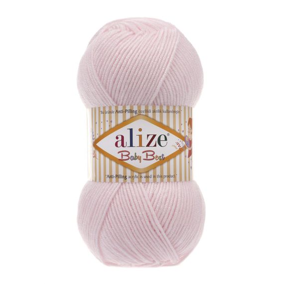 Пряжа Alize Baby Best No 184 (Алізе Бебі Бест) – 10% Бамбук, 90% Антипілінг Акрил, 100г/240м