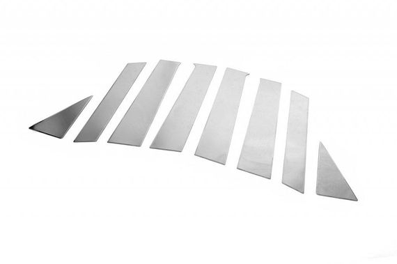 Молдинг дверних стійок (8 шт, нерж) для Fiat Freemont | Зображення 2