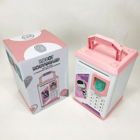 Интерактивная электронная копилка сейф, Копилка с кодовым замком для детей, Детский сейф с замком WB-65 | Зображення 7