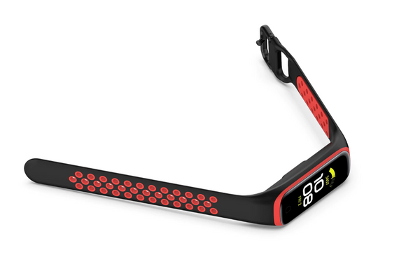 Спортивний ремінець Primo Perfor Sport для фітнес-браслета Samsung Galaxy Fit 2 (SM-R220) - Black&Red | Зображення 3