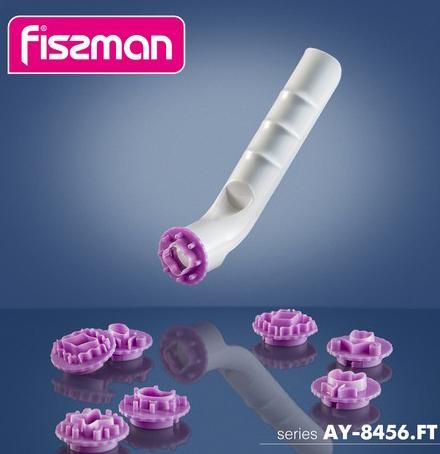 Набір 8 штампів Fissman Decorator для печива Ø3см з ручкою | Зображення 1