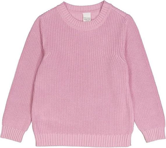 Дитячий в'язаний светр для дівчинки Green Cotton 110 см Рожевий (25111273)