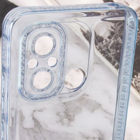 Чохол TPU Starfall Clear для Xiaomi Redmi 12C Блакитний | Зображення 4