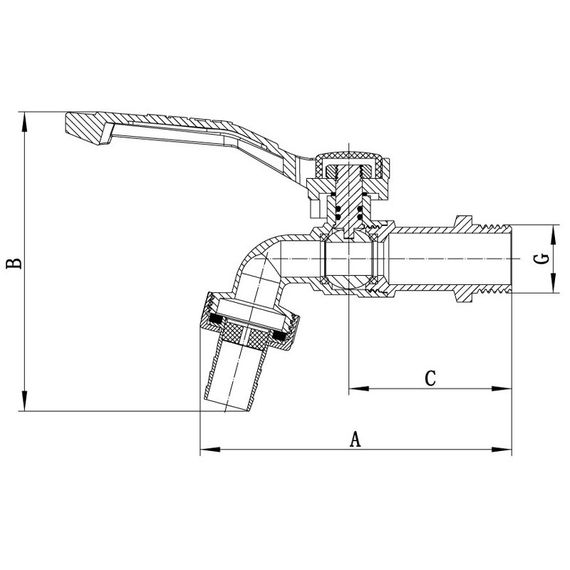 Кран поливу Koer KR.246 - 1/2" (KR3197) | Зображення 1