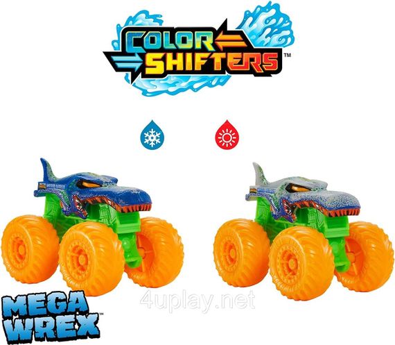 Монстр-трак Хот Вілс, що змінює колір, Оригінал Hot Wheels Monster Trucks Color Reveal Truck | Зображення 6