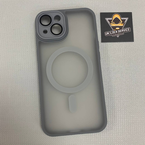 Чохол для iPhone 13 TPU Матовий MagSafe Захист камери Сірий