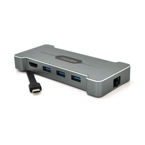 Хаб-конвертор VEGGIEG TC06 Type-C (тато) на Type-C (мама) + USB3.0x3 (мама) +