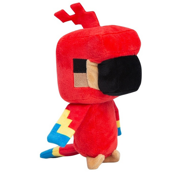М'яка плюшева іграшка Папуга Майнкрафт 21 см, яскрава іграшка для прихильників Майнкрафту