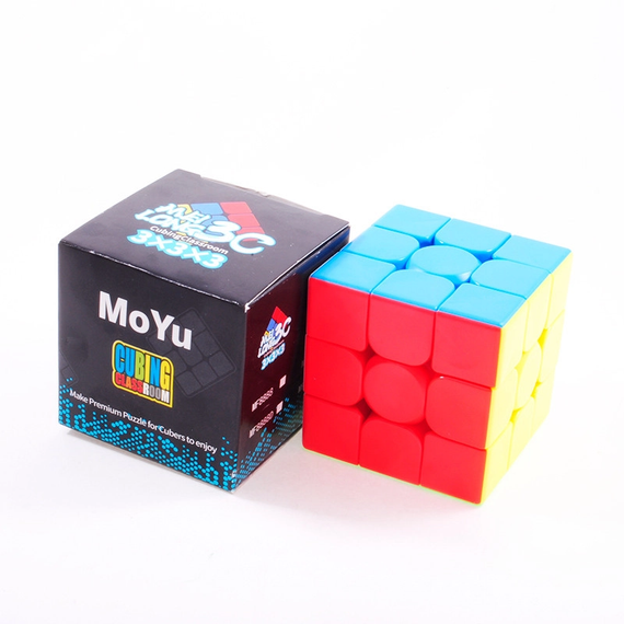 MoYu Meilong 3C 3x3 Cube stickerless | Кубик 3х3 без наклеек Мейлонг 3С MF8888B | Зображення 3